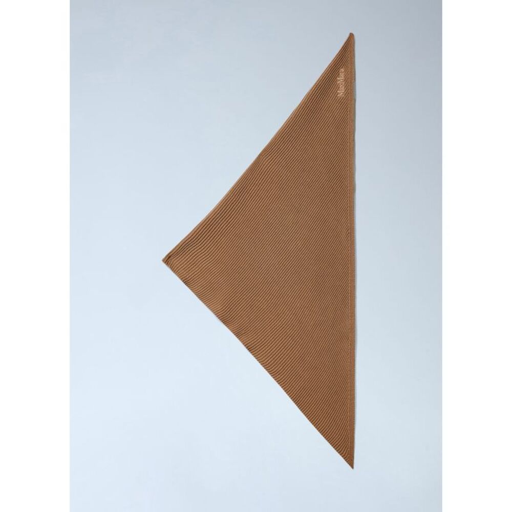 Max Mara Women Ribbed Knit Triangle Scarf